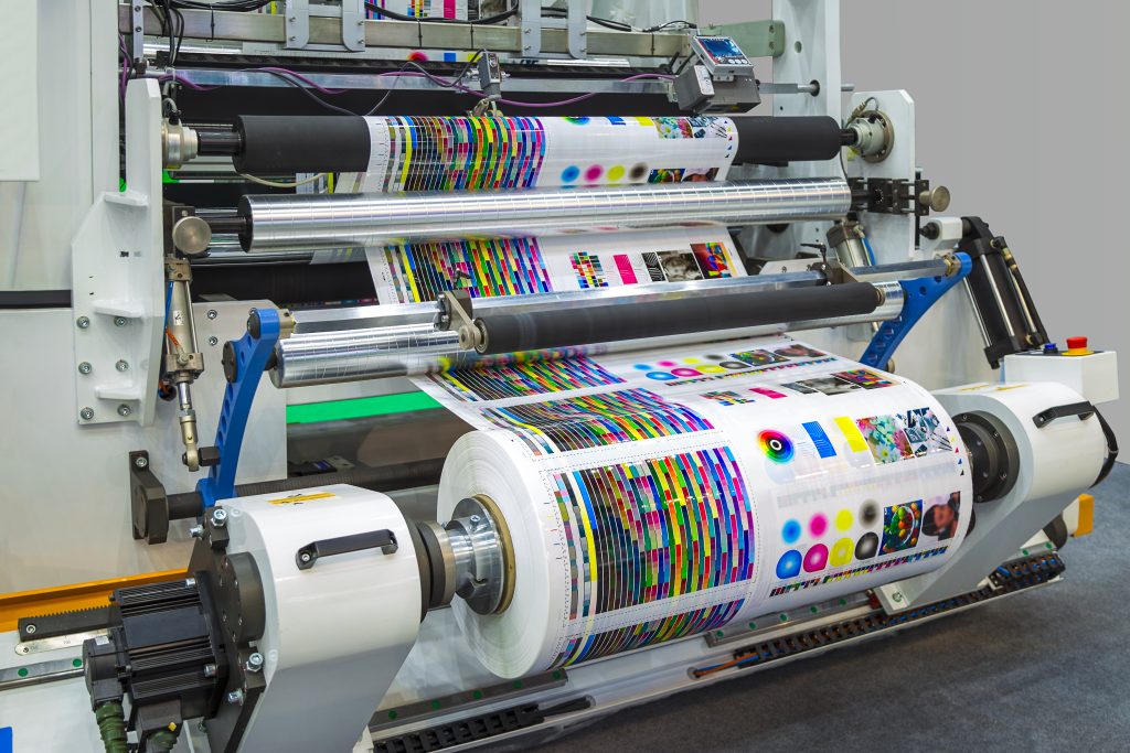 Large,Offset,Printing,Press,Or,Magazine,Running,A,Long,Roll