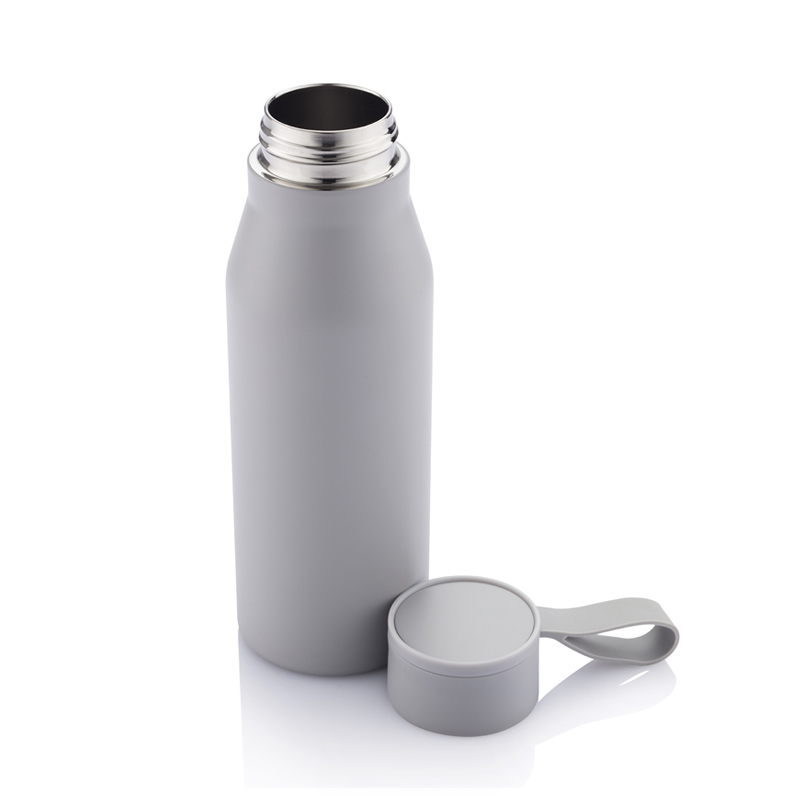HANGE Collection Recycled Stainless Steel Vacuum Bottle with Loop 1