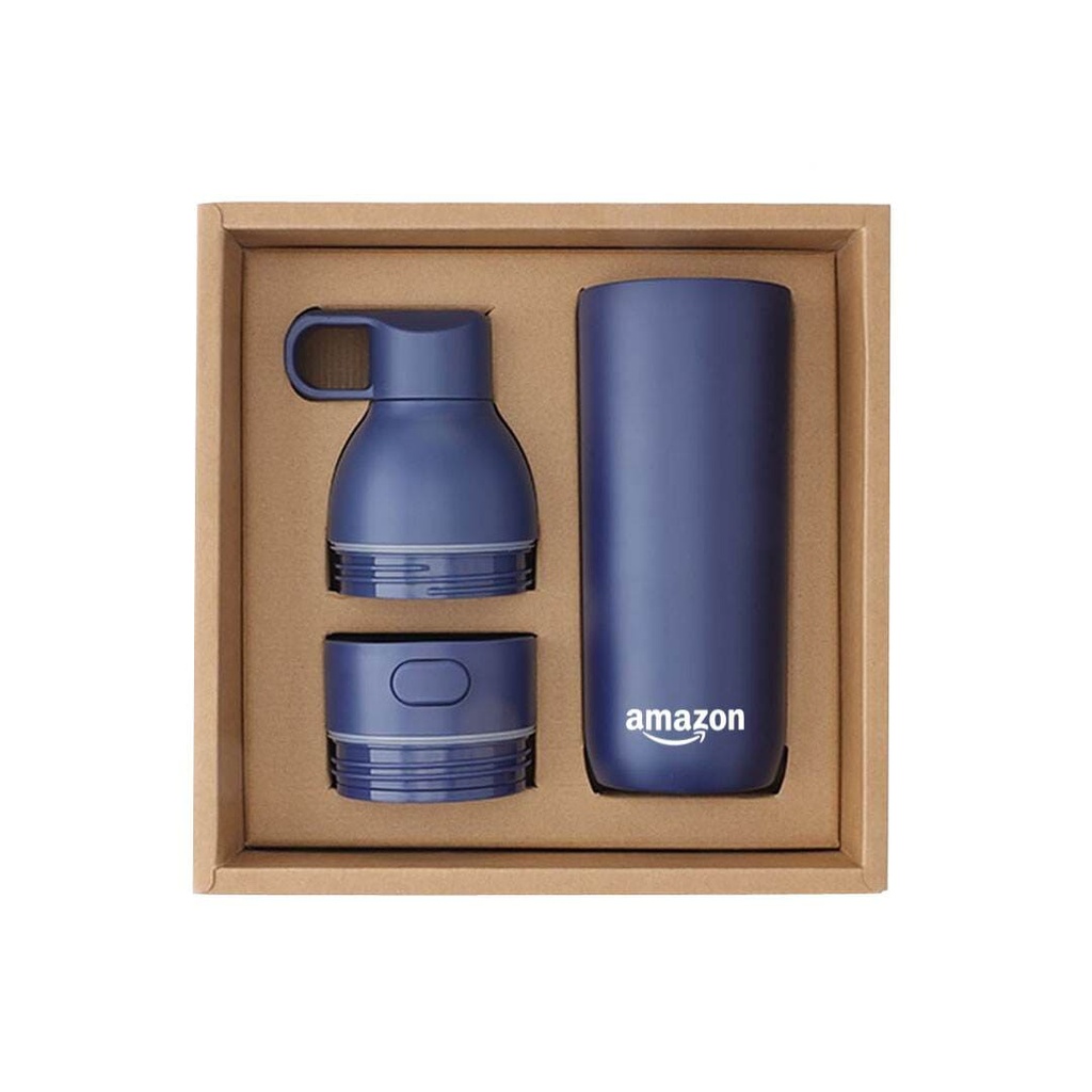 RUVO - CHANGE ZERO 2-in-1 Modular Hydration Gift Set - Navy Blue (3)