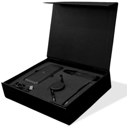 [GSPB 9527] Black Leather Gift Set